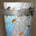 Fibreglass round planter F1200_W with mosaic cladding