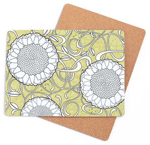 Floral inspired placemats