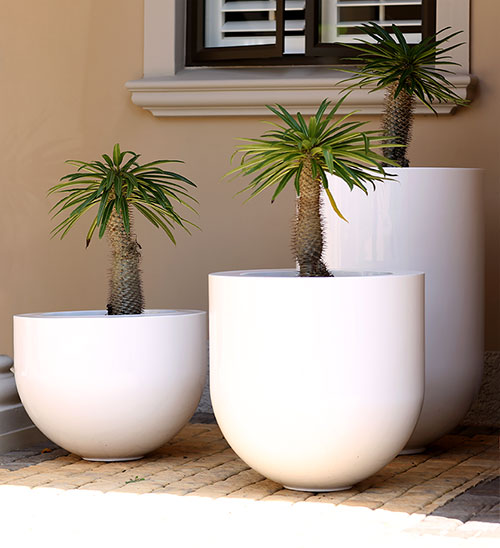 BPX fibreglass planters