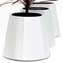 Stainless steel cone planters
