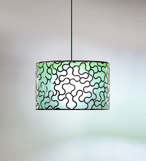  Stainless steel and perspex lighting