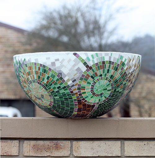 Mosaic bubble pot
