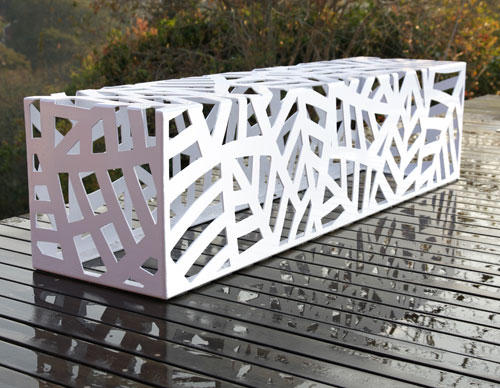 Obbligato Organic bench powdercoated white