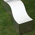 Obbligato Stainless steel wave bench
