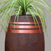 Fibreglass round planter F1100