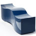 Obbligato Stainless steel powder coated wave bench