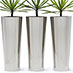 Obbligato Stainless steel round planters