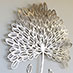 Stainless steel decorative wall tree