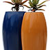 Fibreglass round planters F1100
