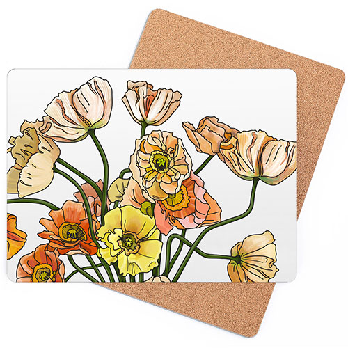 Floral placemat