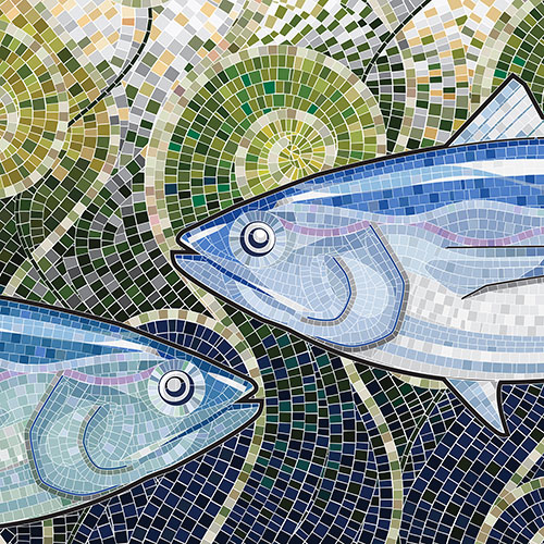 Perspex graphic mural