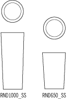 Stainless steel round planters